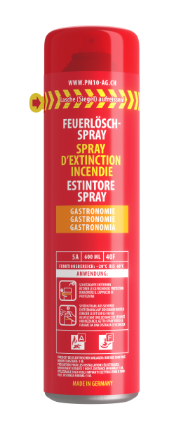 Feuerlöschspray Gastronomie, 600ml, 5A, 40F