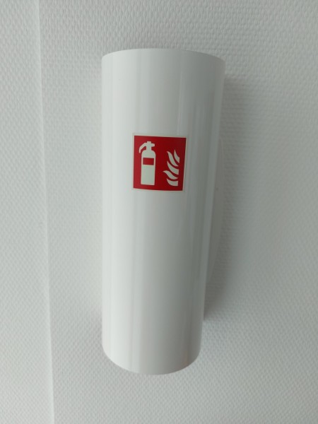 Design Mantel für 1 Feuerlöschspray Weiss